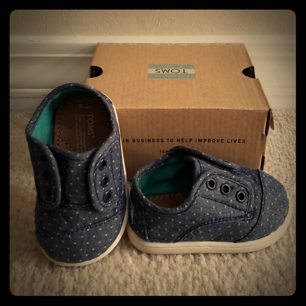 Toddler Chambray Paseo TOMS